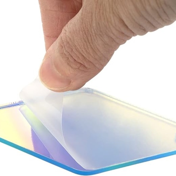 FREE SHIP - Blank Iridescent Acrylic Retro Motel Keychains - Set of 36 - Picture 7 of 9